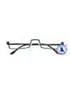Halbrand-Lesebrille George blau