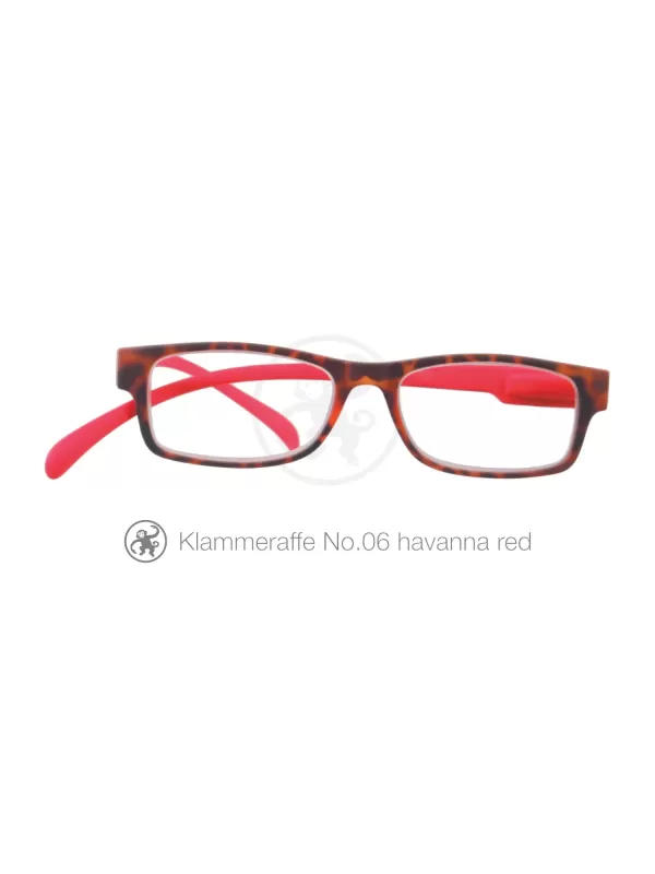 Lesebrille Klammeraffe No 06 havanna red