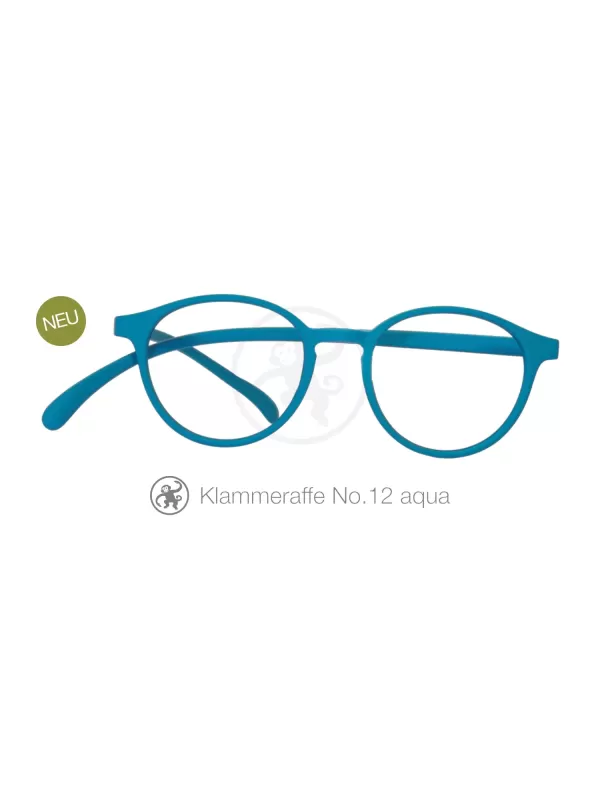 Lesebrille Klammeraffe No 12 aqua