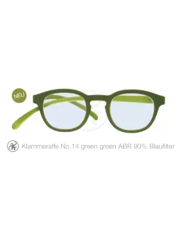 Lesebrille Klammeraffe No 14 green green ABR