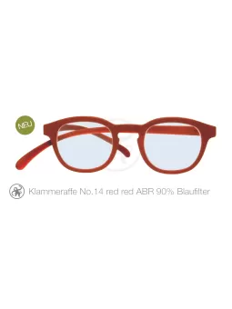 Lesebrille Klammeraffe No 14 red red ABR