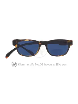 Sonnenbrille mit Lesebrille Klammeraffe No 03 havanna Bifo sun