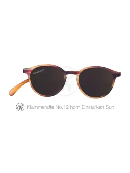 Sonnenbrille mit Sehstärke Klammeraffe No 12 horn
