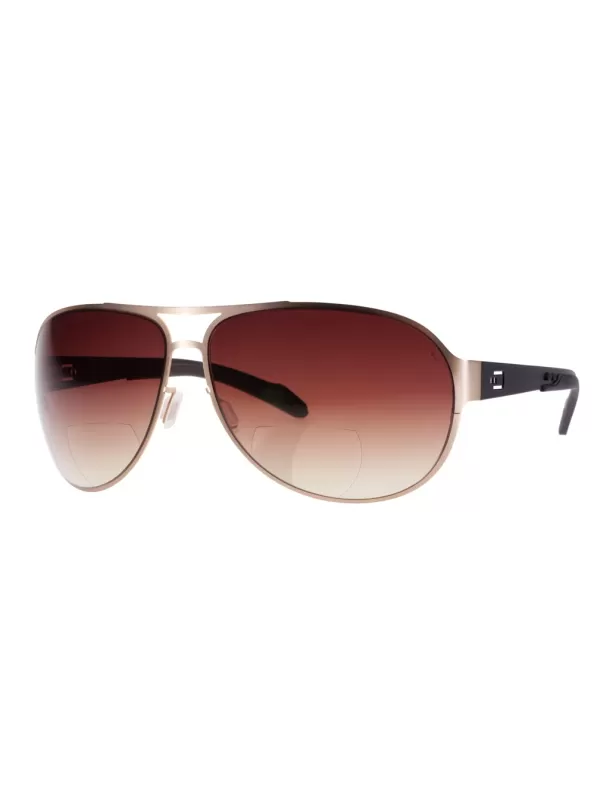 Sportbrille Pilotenbrille Fliegerbrille mit Lesehilfe Gold Edition